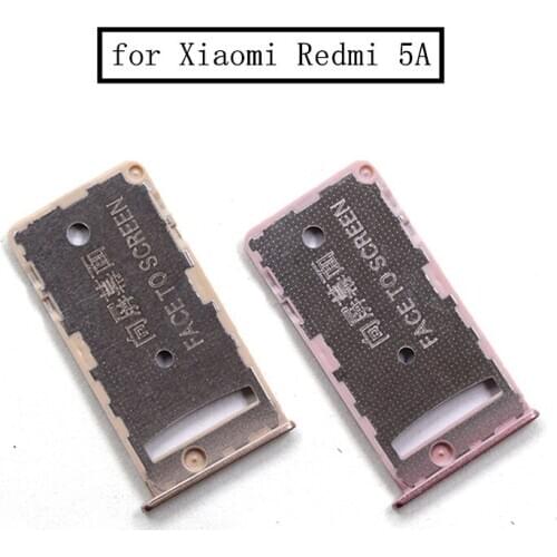 For Xiaomi Redmi 5A Card Tray Holder SIM Card Micro SD SIM Card Slot Adapter for Xiaomi Redmi 5A Replacement Repair Spare Parts