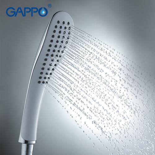 Gappo 1Pc Top Quality A Way Round hand shower heads bathroom accessoriess ABS in chrome Plated water saving shower head G01