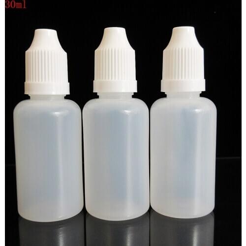 Leakless Dye bottle,pigment convenient packing,30ml plastic bottle with cap and dropper 10pcs