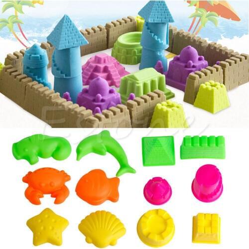 Hot sale 6Pcs Pyramid Sand Castle Clay Mold Building Model Kids Child Baby Beach Toys-TwFi