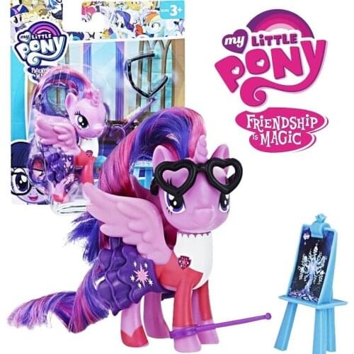 Hasbro My Little Pony Pony Friendship School ziyue Rainbow Pony Model Childrens Toy Girl Gift
