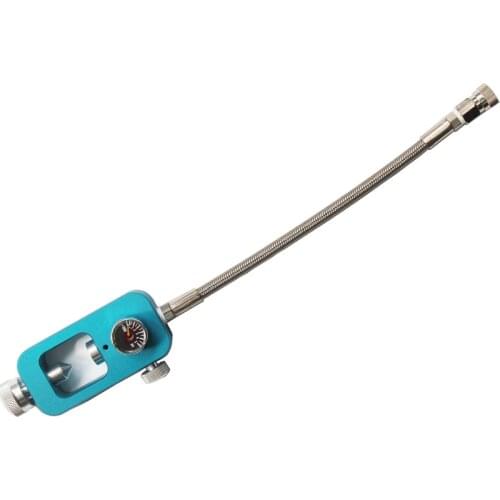 HPA tank fill Adapter Scuba Fill Station with 10" or 36" Stainless High Pressure Whip Three Colors Available