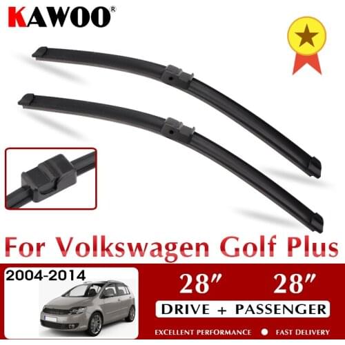 KAWOO Wiper Front Car Wiper Blade Blades for VW Volkswagen Golf Plus 2004 - 2014 Windshield Auto Window Wash 28"+28" LHD RHD