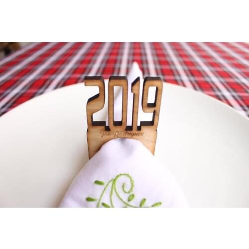 Napkin rings New Year 2019 napkin rings, New Year Napkin Rings, Custom Place Cards, Table setting