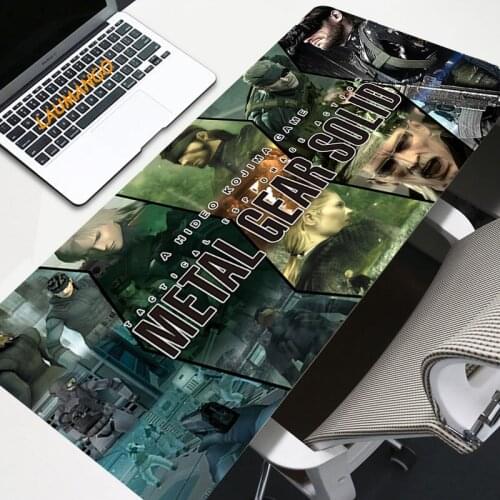 Mouse Pad Metal Gear Solid 90X40 Gaming Accessories Computer Keyboard Table Speed Rubber Large Carpet For CSGO LOL DOTA Mousepad