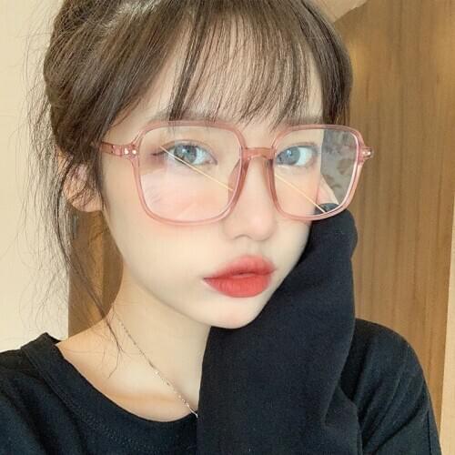 Fashion Anti-blue Light Oversized Women Eyeglasses Square Plastic Optics Glasses Frame Classic Men Computer Eye Glasses