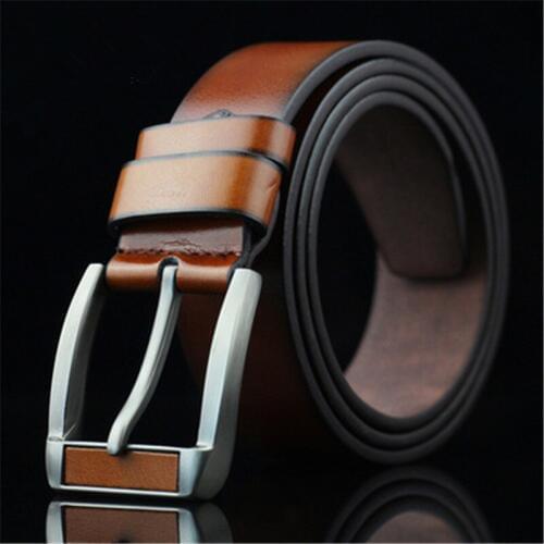 Top Cow Genuine Leather Men BeIts 2020 Newest Arrival Three Color Hot Design Jeans BeIt For Male Original Brand Men Leather BeIt