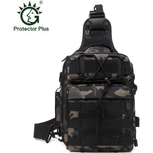 Outdoor Tactical Chest Bag Camouflage Hunting Shoulder Bag Waterproof Sling Military Nylon Camping Backpack