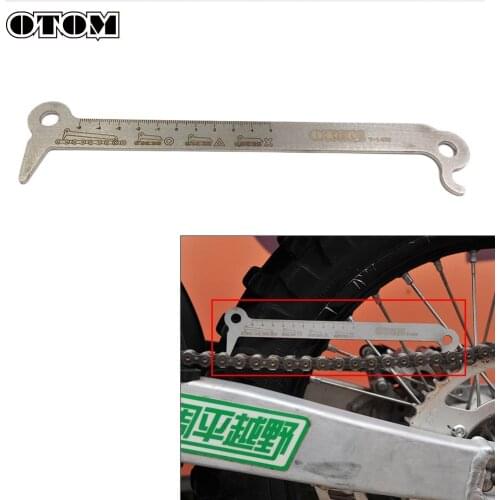 OTOM Motorcycle Chain Checker Detection Ruler Maintenance Testing Tool For KTM HONDA YAMAHA KAWASAKI 520/525/530 Motorbike Parts