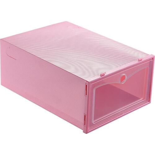 1Pcs lip-Open Cover Plastic Shoe Hanger Storage Transparent Shoe Box Drawer Divider Shoes Drawer Case Organizer Shoes Organizer