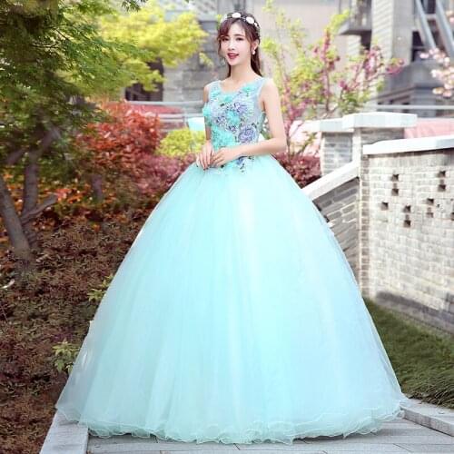 New color yarn dress Annual Meeting stage art test performance solo host long princess dress Korean style Pengpeng skirt