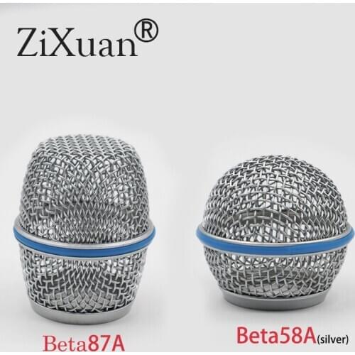 Professional Replacement Ball Head Mesh Grille Microphone Accessories for Shure BETA87 BETA87A BATA58 SM58 SM58LC