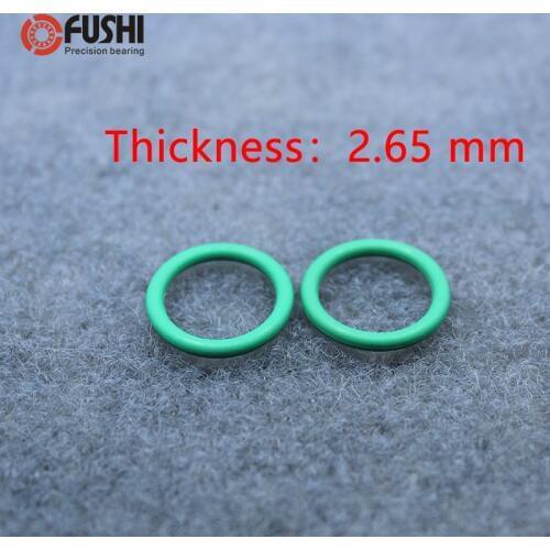 CS2.65mm FKM Rubber O RING OD 21.2/22.4/23.6/25/25.8/26.5/28/30/31.5*2.65 mm 50PCS O-Ring Fluorine Gasket Oil seal Green