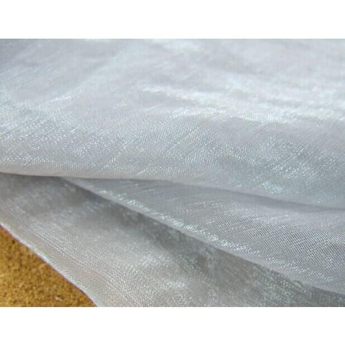 3 meter 150cm 59" width sivler gray crinkle shot-silk chiffon crepe fabric dress dance skirts screen material MM191