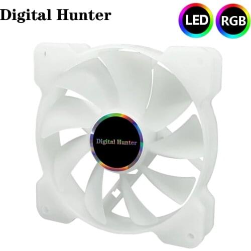 TM6 RGB LED Cooling Fan 120mm 12cm DC 12V Cooling 3Pin Big 4Pin Silent Quiet Fan Cooler Radiator For PC Computer Case Fan