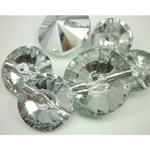Pack of 1000pcs ) Diamante Crystal Buttons for Sewing On Crafts Decorative Headboard Clothing Bling Accessory 20mm 18mm
