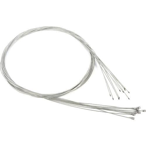 Bicycle Shifter Line 10pcs 2M Mountain Road Bike Fixed Gear Shift Gear Cable Sets Core Inner Wire Steel Derailleur Speed Line
