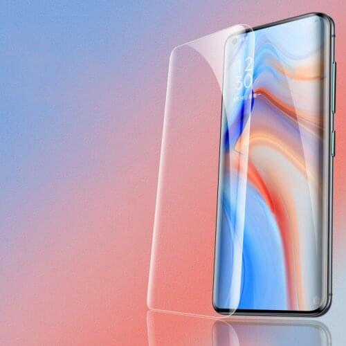 3D Curved UV Liquid For OPPO Reno 3 4 Pro 5 Pro Plus Screen Protector Tempered Glass For OPPO Find X X2 X3 Pro Protective Film