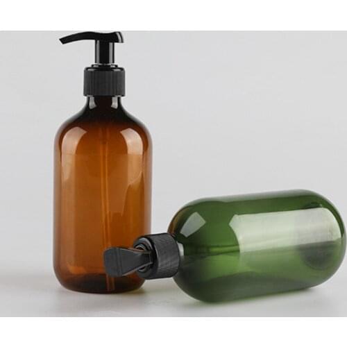 1/2 Pcs 300/500ml Empty Pump Bottles Lotion Shampoo Liquid Container for Home Travel SANA889