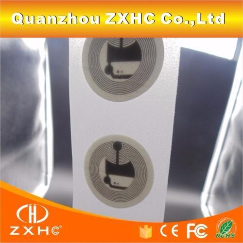 100PCS/LOT) 25mm Ntag213(Ntag203) 13.56Mhz Programmable NFC Smart Tags Sticker For All NFC Phones