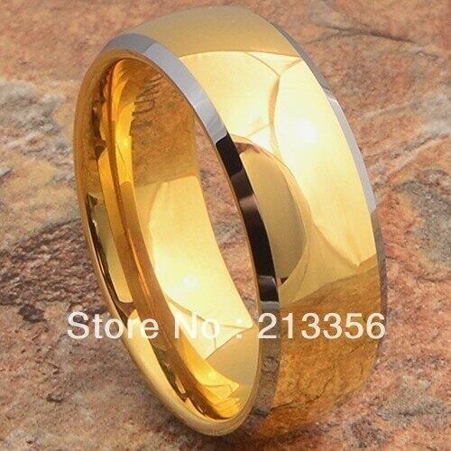 20PCS/LOT FREE SHIPPING!USA WHOLESALES CHEAP PRICE BRAZIL RUSSIA CANADA UK HOT SALES 8MM DOME BEVEL MENS TUNGSTEN WEDDING RING