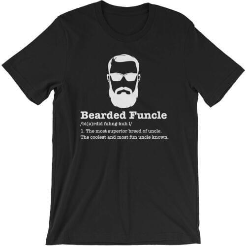 2020 Bearded Funcle T-shirt Cool Funcle Shirts Fun Uncle Shirt Funny Family Gifts