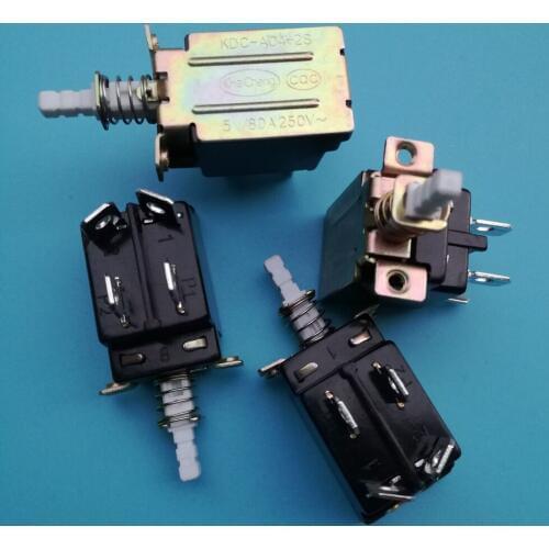 6Pcs 5A/80A 250V AC DPST 4 Pins Self Locking Push Button Pushbutton Power Switch TV Television Key Switches KDC-A04-2S
