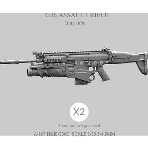 1/35 Resin soldier model accessories G36C (2pcs 2-3CM) A-167