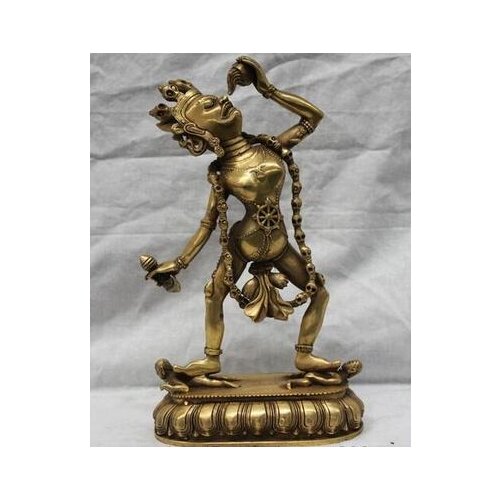 Free shipping Tibet Buddhist Fane Brass Copper Vajrayogini Vajravarahi Dakini Buddha Statue
