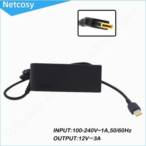 12V 3A 36W Laptop AC Adapter Power Supply ​Charger For Lenovo Laptop ADLX36NCT2B ADLX36NDT2A 4X20E75066 ThinkPad 10 Helix 1 2