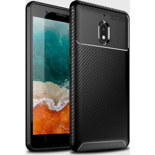 Case For Nokia 2.1 2V Ultra Thin Carbon Fiber TPU Gel Case For Nokia 2v/2.1 Anti Fingerprint Shockproof Cover For Nokia 2V 2.1