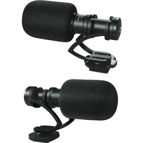 COMICA CVM-VM10 Video Kit w Condenser Microphone LED Light Shock-Mount Grip Video Shooting Gear for iPhone Samsung Xiaomi Huawei