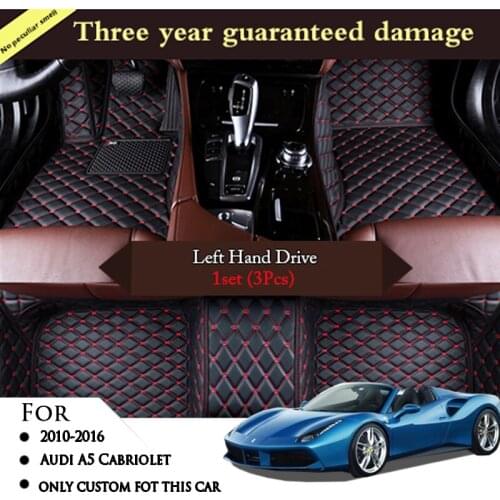 For Audi A5 Cabriolet 2016 2015 2014 2013 2012 2011 2010 Car Floor Mats Carpets Auto Accessories Interior Decoration Decor