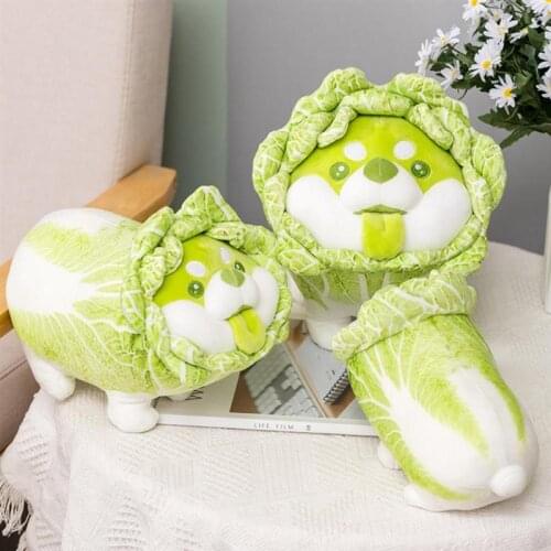 Vegetable Dog Cabbage Action Figure Toys Dog Figurine Collectible Model Doll Gift for Birthday Christmas