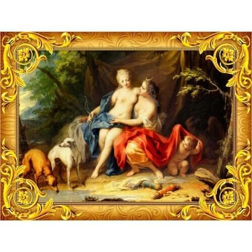 Custom photo wallpaper 3d murals wallpapers European style Classical beautiful girl Eros oil painting background wall papers