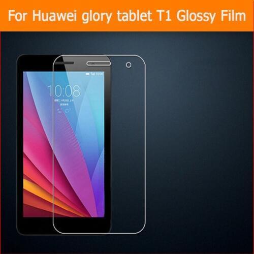Glossy screen protector film For Huawei honor play T1 T1-701u T2 BGO-DL09 7.0" tablet cell phone front HD film Lcd panel + tools