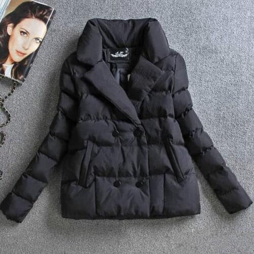 Jacket Coat Women Parka Cotton Clothing Short 2021 Autumn Winter New Style Slim Ladies