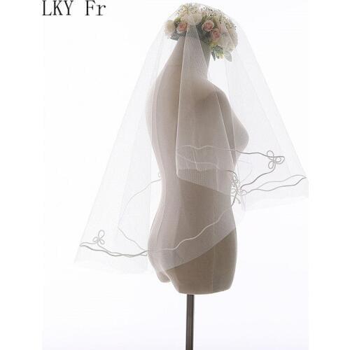 Свадебные кружевные фаты LKY Fr China At AliExpress