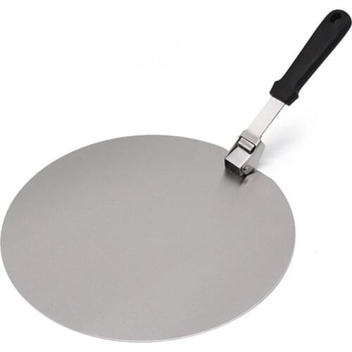 HOT-Pizza Paddle 12 Inch, Folding Stainless Steel Pizza Peel, Handle Pizza Paddle Shovel, Baking Tools for Bbq Pizza Oven
