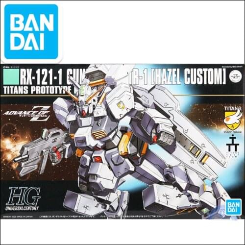 Bandai Assembly Model Gundam 55608 HGUC 056 Rx-121-1 Hazel Custom TR-1 Japanese Animation Toys