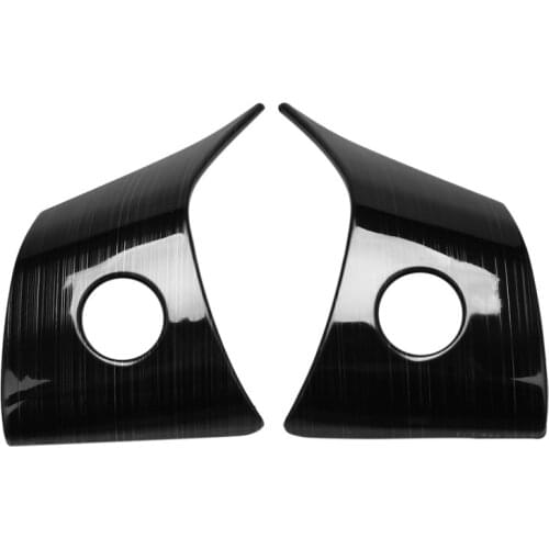 2Pcs Stainless Steel Material Black Titanium Steering Wheel Patch Decoration for Tesla Model Y ModelY Interior Modified
