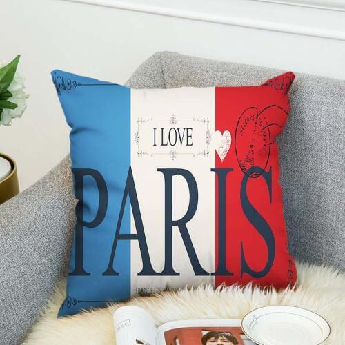 Double-Printed Flag Company Logo Cushion Cover Pillow Case Nordic Sofa Decorative Pillow Cover Sofa Throw Pillows 45x45cm