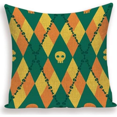 Pumpkin Skull Pillows Cover Penguin Decorative Cushion Cases Linen Pillow Covers Horror Cushion Case Decor Pillow Covers Kissen