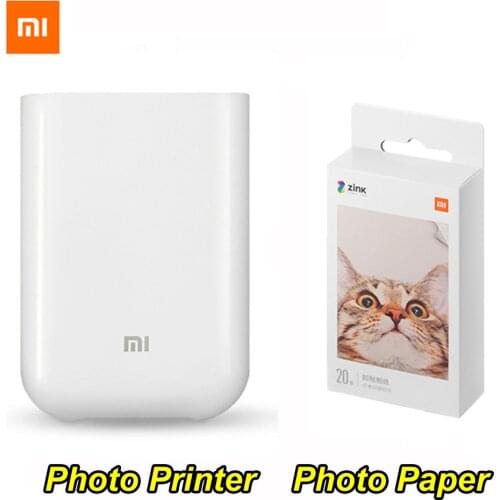 New Xiaomi Mijia AR Printer 300dpi Portable Photo Mini Pocket With DIY Share 500mAh picture printer pocket Work With Mijia APP
