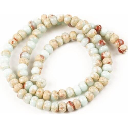 Wholesale Serpentine Jaspers Flat Round Beads Natural Stone Loose Beads 4-6mm DIY Making Bracelet Necklace Jewelry Accessories