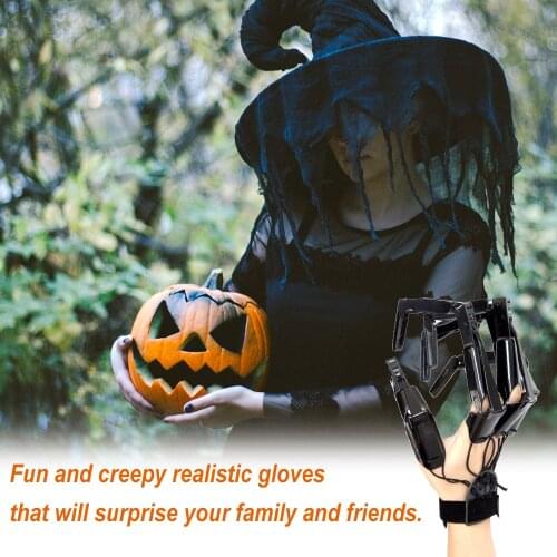 Pre-sale 20 Days Articulated Fingers Halloween Finger Gloves With Flexible Joint Halloween Party Dress Cosplay Costume Dropship