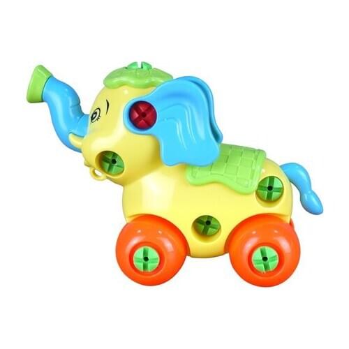 Gifts 2020 toy Assembly Animal Elephant Mammoth Combination And Educational Toys Nut Assembled Toy Animals Childrens Plastic