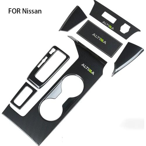 Car Central Control Panel Stickers for Nissan 19-21 Teana Modified Gear Water Cup Panel, Car Interior Accessories