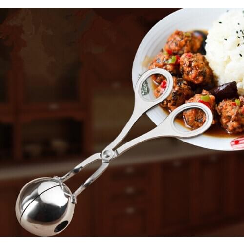 Handmade Meatball Maker Stainless Steel Convenient Stuffed Meatball Clip DIY Fish Meat Rice Ball Maker Meat & Poultry Tools