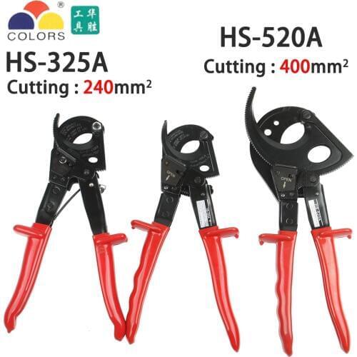 HS-325A 240mm HS325A Hand Ratchet Cable Cutter Plier Ratchet Wire Cutter Plier Hand Tool Hand Plier for Large cable
